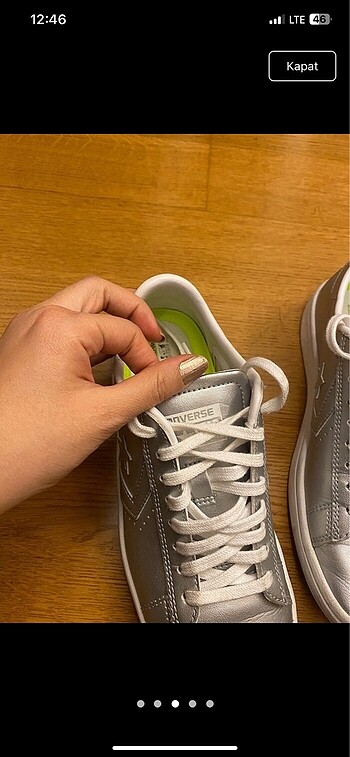 36 Beden Converse gri spor ayakkabı