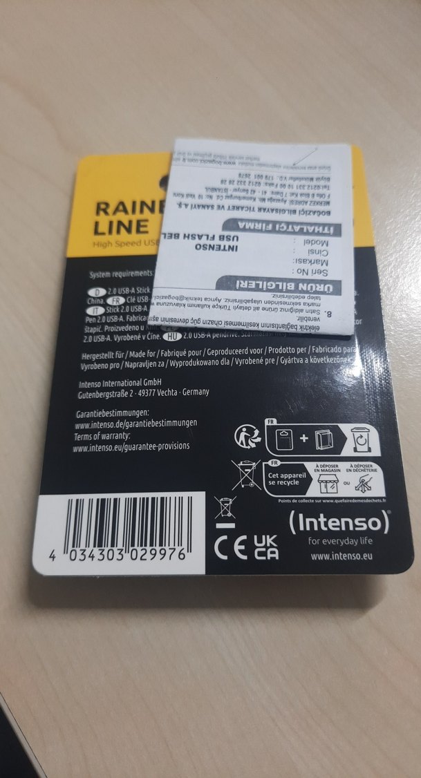 128GB Kırmızı USB Flash Bellek Intenso - Görsel 2