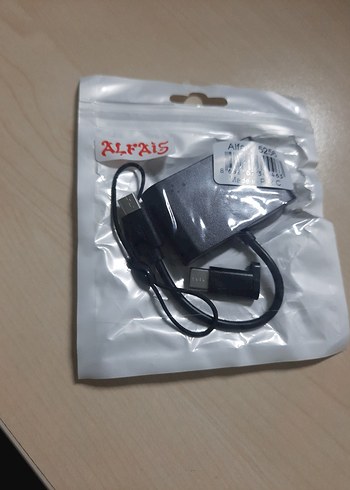 Siyah Hafıza Kartı usb  Kart Okuyucu type c mikro usb - Görsel 2