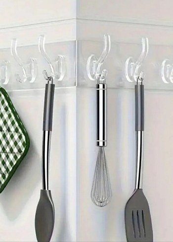 Diğer 5'li Bir Adet Kendinden Yapışkanlı Güçlü Şeffaf Askılık