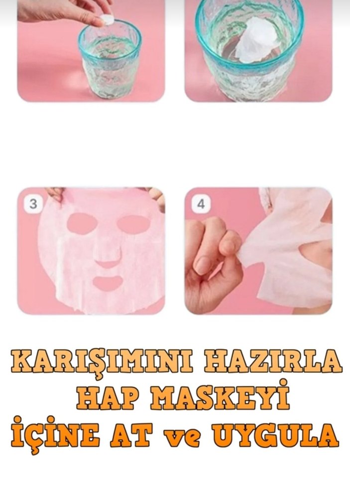 Seyahat Tipi Sıkıştırılmış Kağıt Maske - Görsel 2