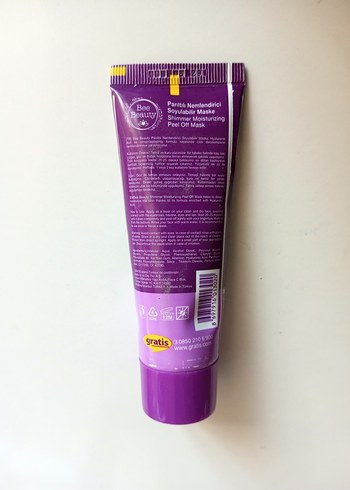 Bee Beauty Mor Parıltılı Soyulabilir Maske 50 ML - Görsel 3