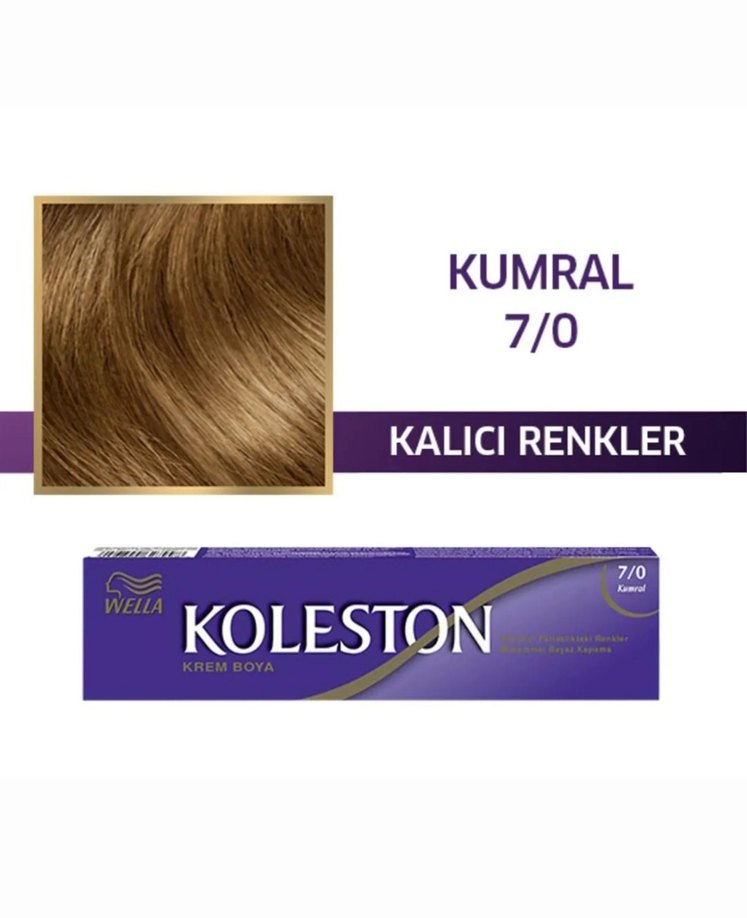 3 Adet Wella Koleston 7/0 Kumral Saç Boyası - Görsel 2