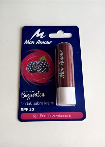 Mon Amour Böğürtlen Dudak Bakım Kremi SPF 20