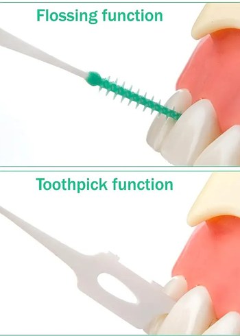Diş Araları Temizleme Fırçası 200 Adet - Görsel 3