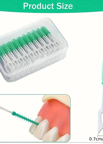 Diş Araları Temizleme Fırçası 200 Adet - Görsel 2