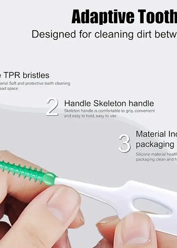 Diş Araları Temizleme Fırçası 200 Adet - Görsel 4