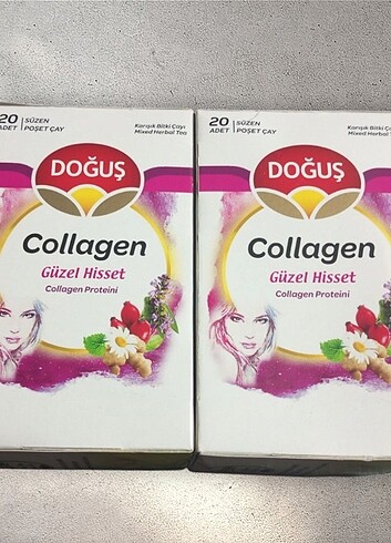 2 Adet Doğuş Collagen Bitki Çayı 20'li 30 Gram. Son kullanma tar - Görsel 2