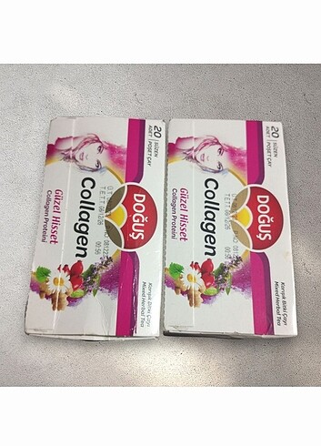 2 Adet Doğuş Collagen Bitki Çayı 20'li 30 Gram. Son kullanma tar - Görsel 3