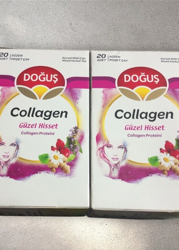 2 Adet Doğuş Collagen Bitki Çayı 20'li 30 Gram. Son kullanma tar - Görsel 2