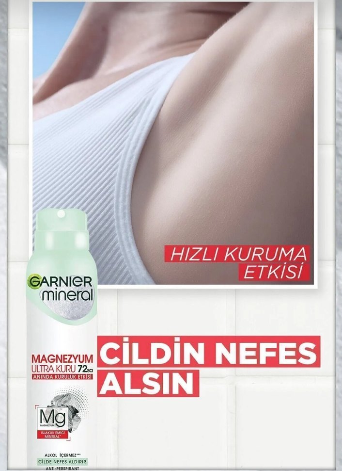 Garnier Mineral Magnezyum Ultra Kuru Kadın Deodorant - Görsel 5