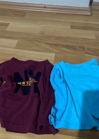 Mavi Erkek Çocuk Uzun Kollu Tişört - Görsel 3