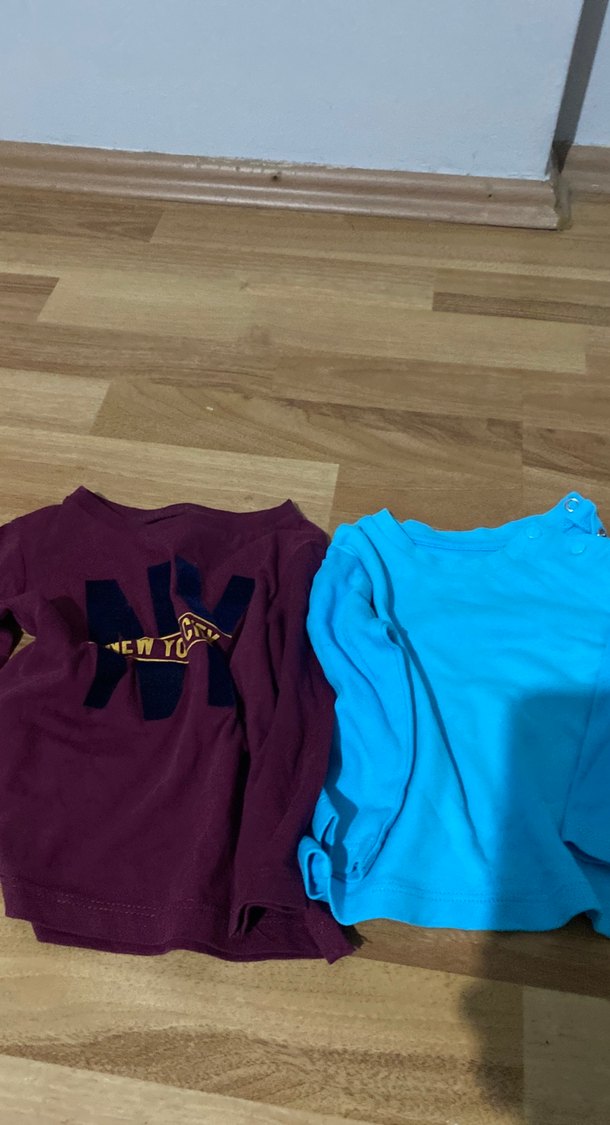 Mavi Erkek Çocuk Uzun Kollu Tişört - Görsel 3