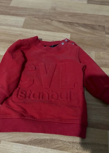 Kırmızı Erkek Çocuk Uzun Kollu Sweatshirt - Görsel 2