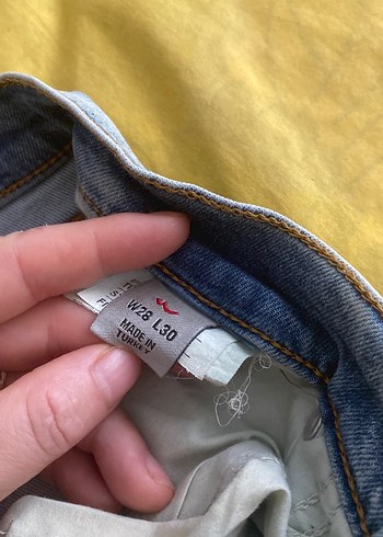 Mavi Kadın Midi Boy Kot Pantolon - Görsel 5