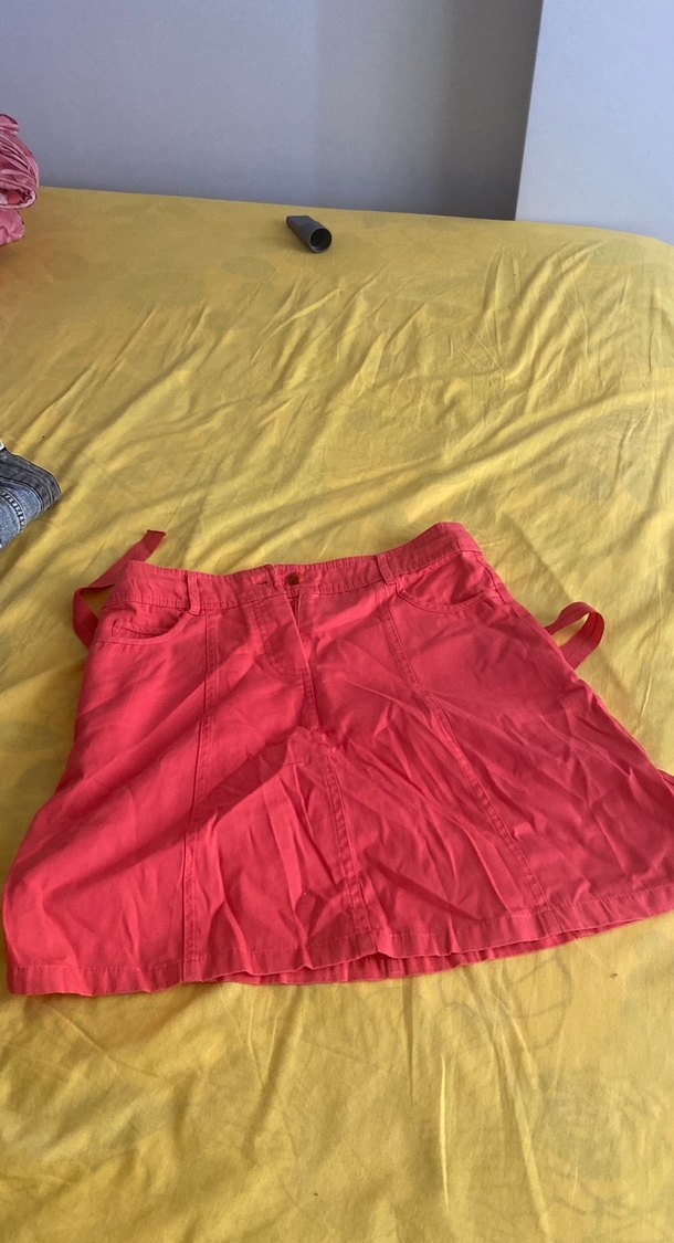 Kırmızı Fermuarlı Hamile Şortu - Görsel 2