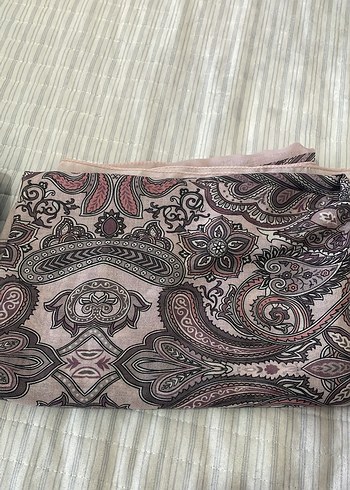 Beden 2 li Parlak Mavi Toz Pembe Bohem Kadın Şalı