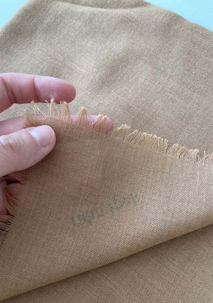 Kahverengi Pamuklu Kadın Eşarp - Yalın İpek - Görsel 3