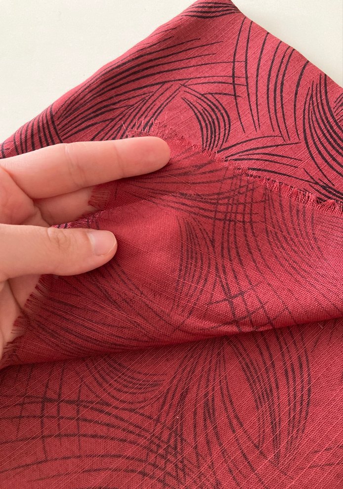 Bordo Bohem Tarzı Kadın Eşarp - Görsel 2