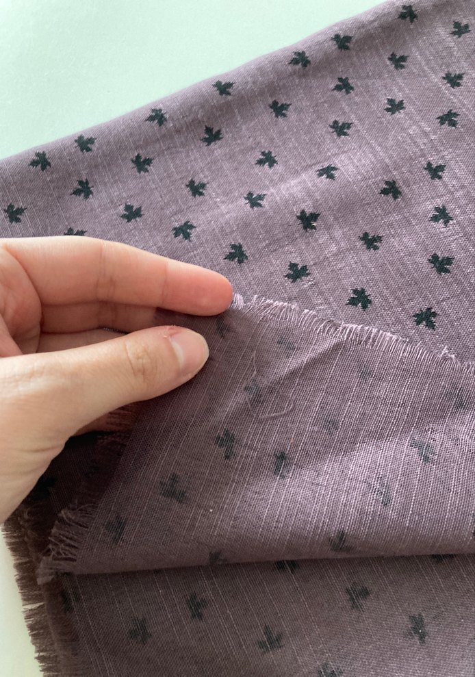 Koyu soğan kabuğu rengi flamalı eşarp - Görsel 3