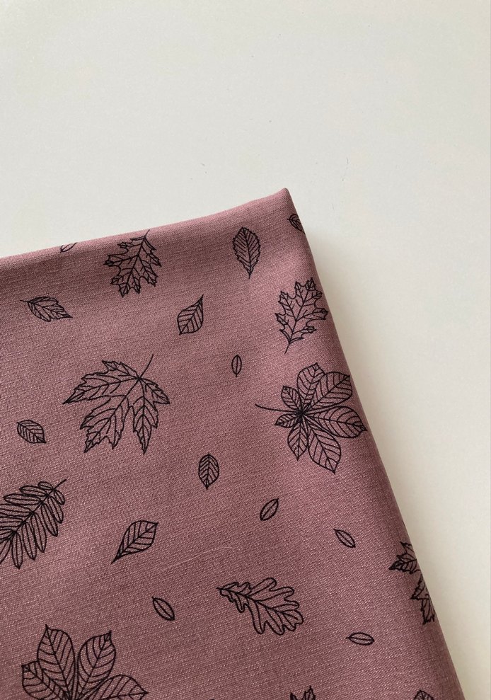 Kahverengi Bohem Yaprak Desenli Kadın Eşarp - Görsel 4