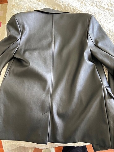 m Beden siyah Renk Bershka deri blazer