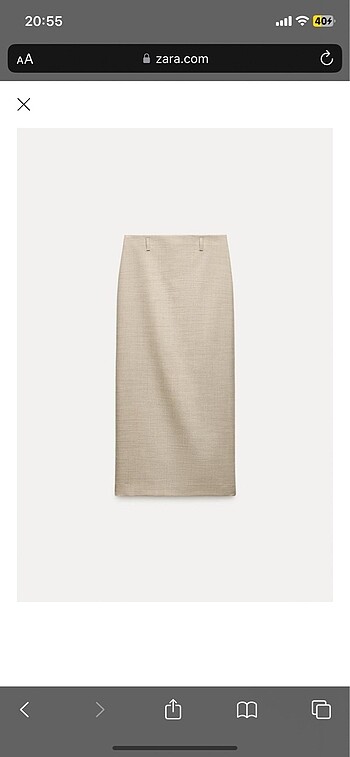 Zara Zara 0 yün midi etek