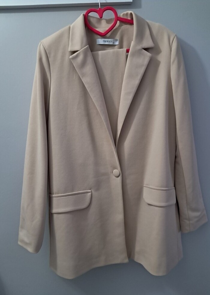 Krem blazer takım - Görsel 2