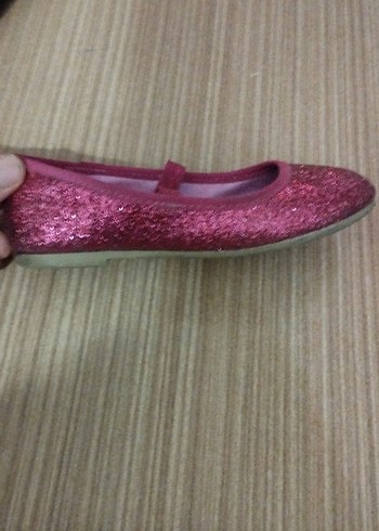 Pembe Parlak Kız Çocuk Babet Ayakkabı - Görsel 2