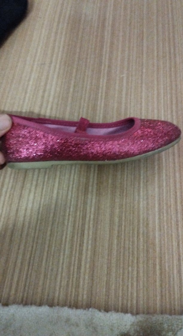 Pembe Parlak Kız Çocuk Babet Ayakkabı - Görsel 2