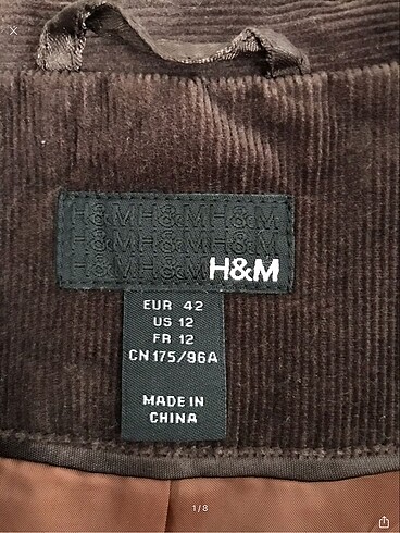 H&M Kadife Ceket
