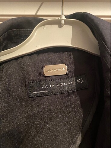 Zara Siyah Zara trençkot