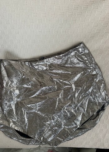Kikiriki Kadın Gri Mini Kısa Pilili Şort