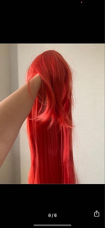  Beden Kırmızı peruk