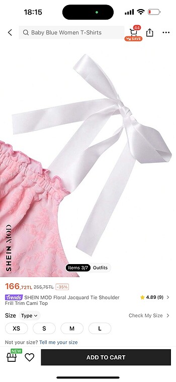 Zara Shein top hemen teslim