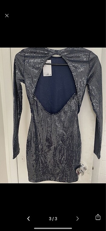 s Beden H&M payet elbise