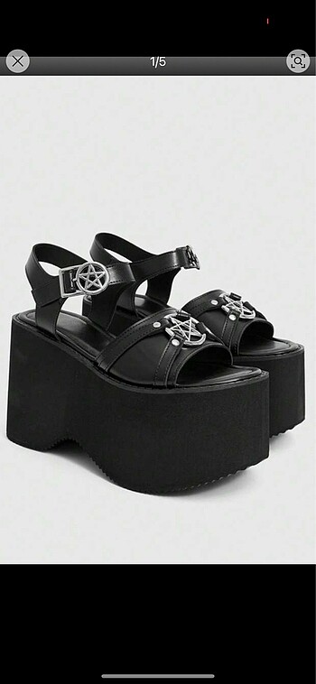 Shein gothic sandalet punk