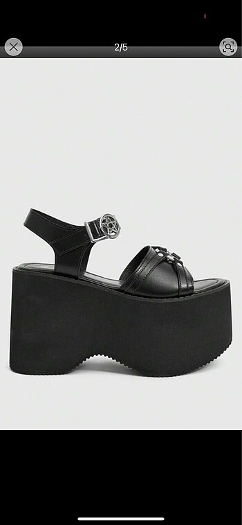 38 Beden Shein gothic sandalet punk