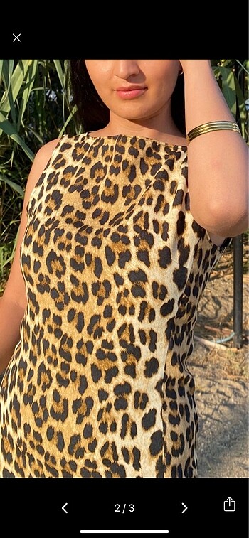 Zara Zara leopar elbise