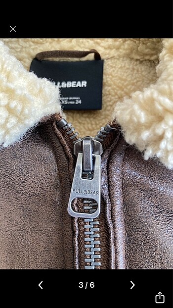 xs Beden camel Renk pull and bear ceket mont