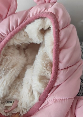 Kız Bebek Pembe Kürklü Tulumu - Görsel 3