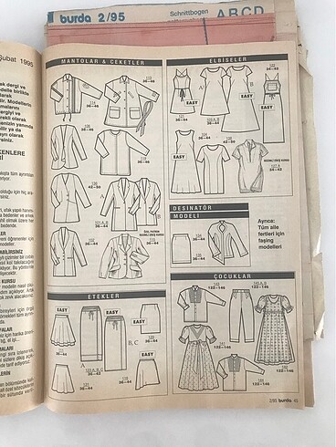 Beden Burda dergisi 1995 yılı Şubat ayı