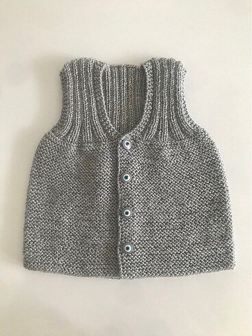 3-6 Ay Beden El örgüsü bebek yeleği ve patiği