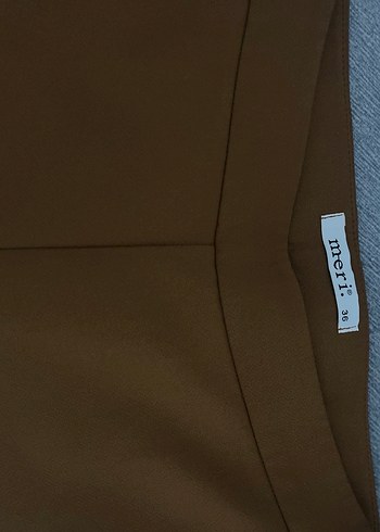 Kadın Midi Kumaş Fırfırlı Pantolon - Görsel 2