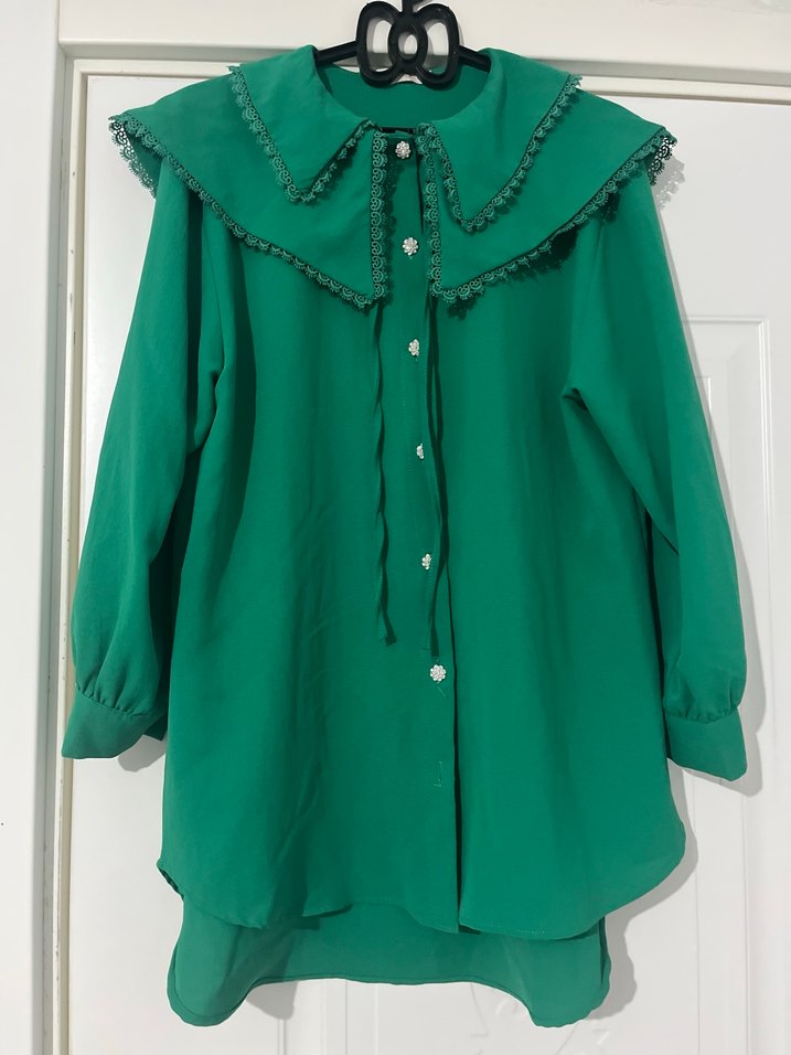 Lamelif Store Yaka Detay Gömlek - Görsel 2