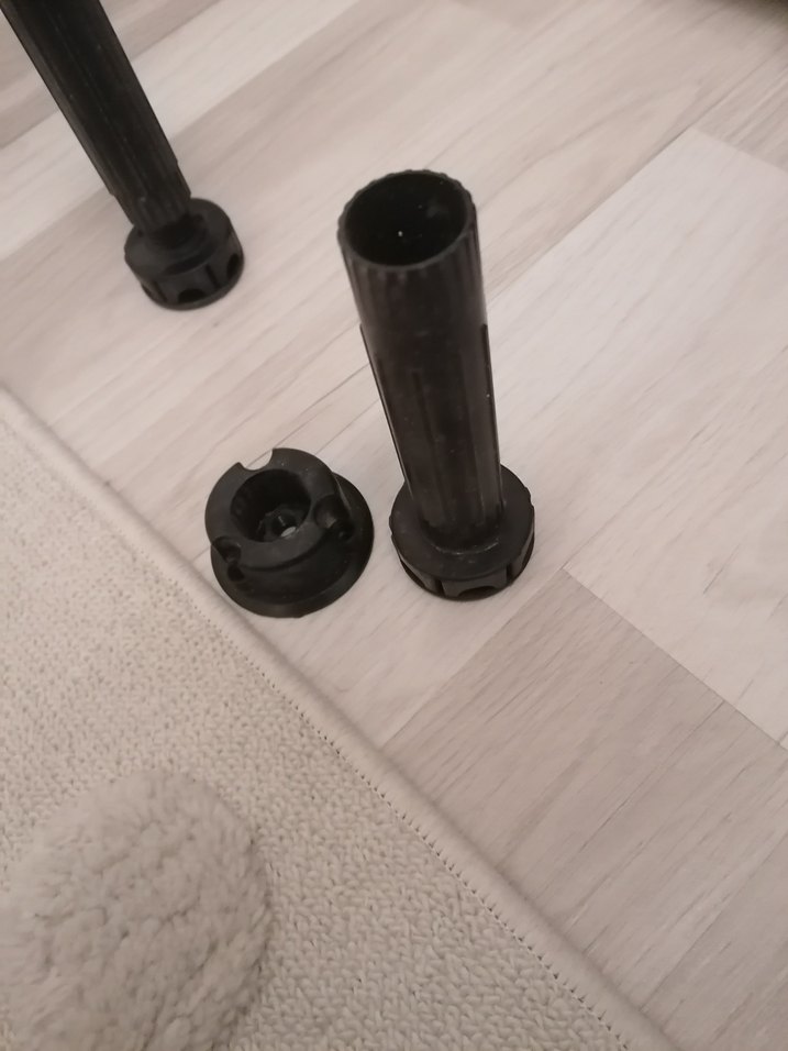 Siyah Ayarlanabilir Plastik Ayaklar 23 adet - Görsel 2