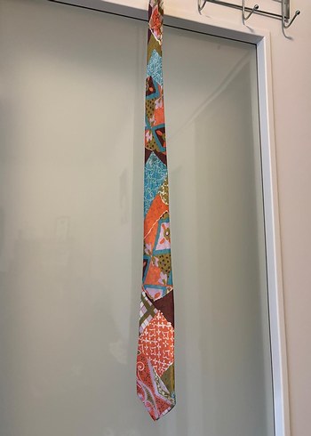 Erkek  kravat Gri Desenli Erkek Kravat - Görsel 5