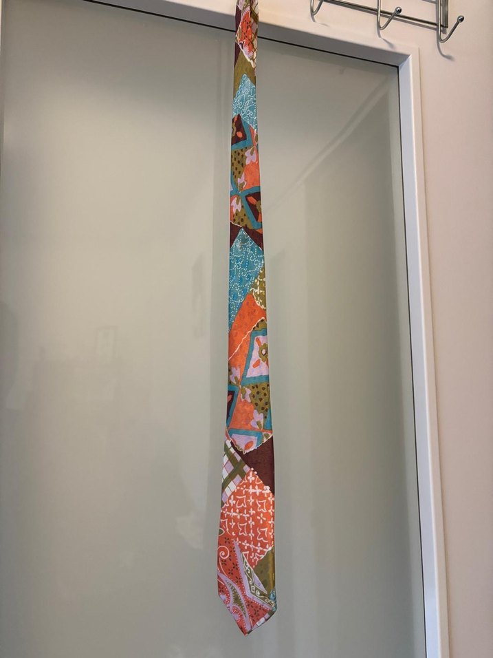 Erkek  kravat Gri Desenli Erkek Kravat - Görsel 5