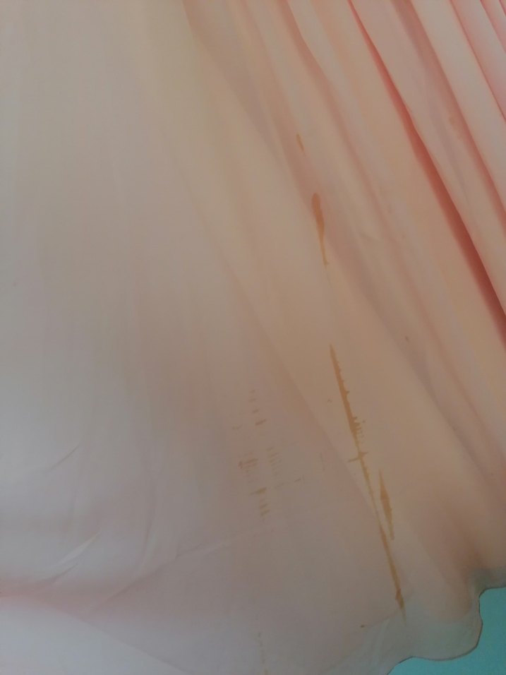 Pudra Pembe Drapeli Uzun Abiye Elbise - Görsel 5