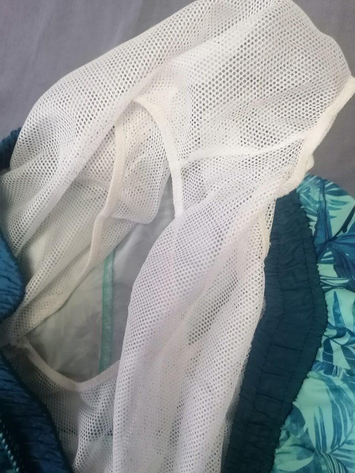 Erkek Yeşil Desenli Mini Plaj Şortu - Görsel 4